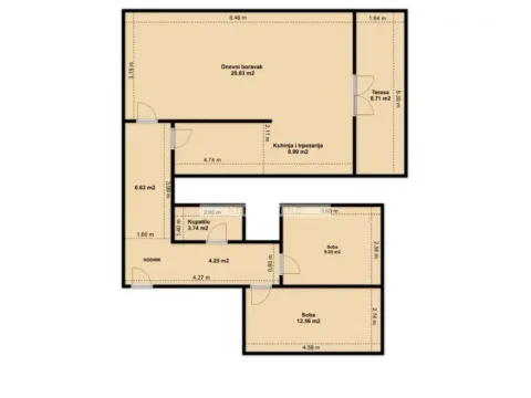 Stan in Novi Beograd Blok 63