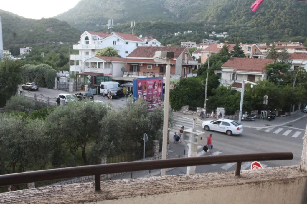 View of the surroundings and street from the terrace.
