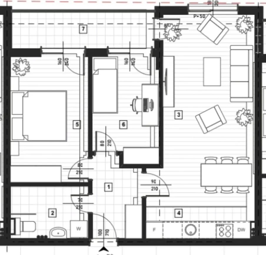 Prodaja, dvosoban stan, 62m², Zagorič, Podgorica