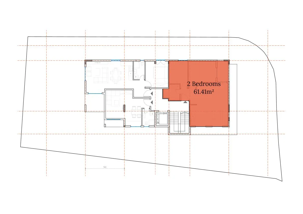 Prodaja, dvosoban stan, 61m², Kava, Tivat