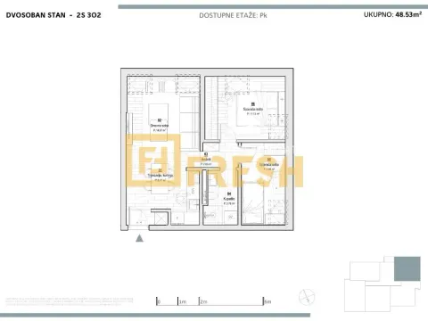 Prodaja, dvosoban stan, 48m², Kolašin, Crna Gora - image 9