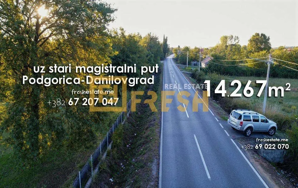 Prodaja, plac, 14261m², Danilovgrad, Crna Gora