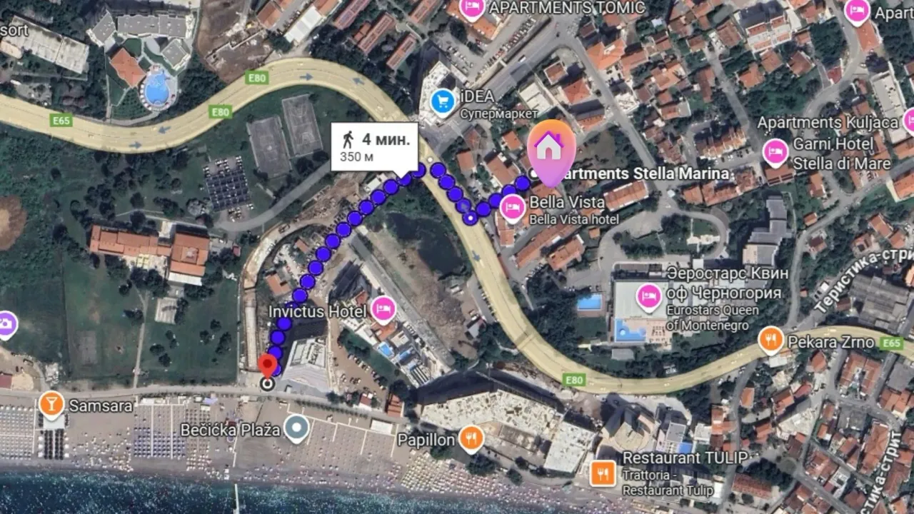 Sale, two bedroom apartment, 67m², Bečići, Budva