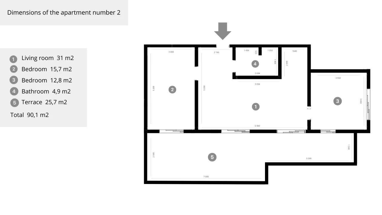 Prodaja, dvosoban stan, 90m², Tivat, Crna Gora