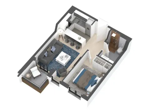 Prodaja, dvosoban stan, 40m², Novi Beograd Blok 25, Novi Beograd Sve Podlokacije - image 3