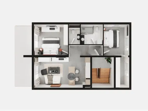 Prodaja, jednosoban stan, 56m², Bonići, Tivat - image 10