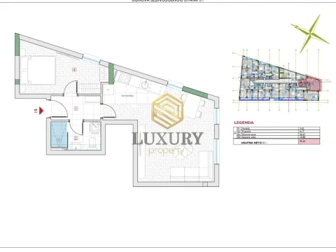 Prodaja, jednosoban stan, 45m², Zabjelo, Podgorica - image 2