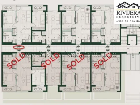 Sale, two bedroom apartment, 57m², Mrčevac, Tivat - image 9