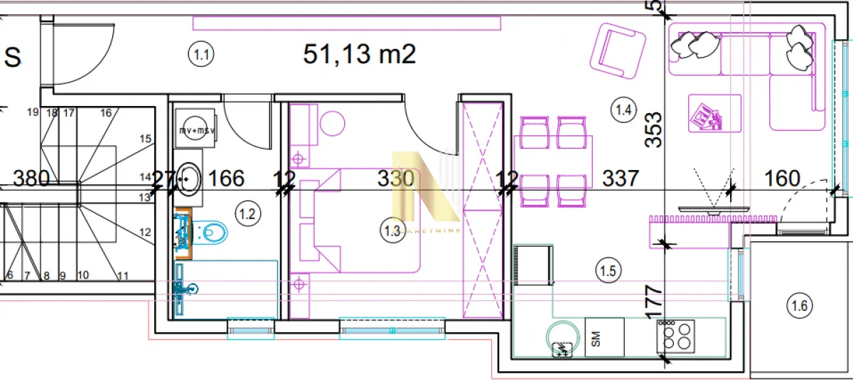 Prodaja, dvosoban stan, 51m², Telep, Novi Sad Sve Podlokacije