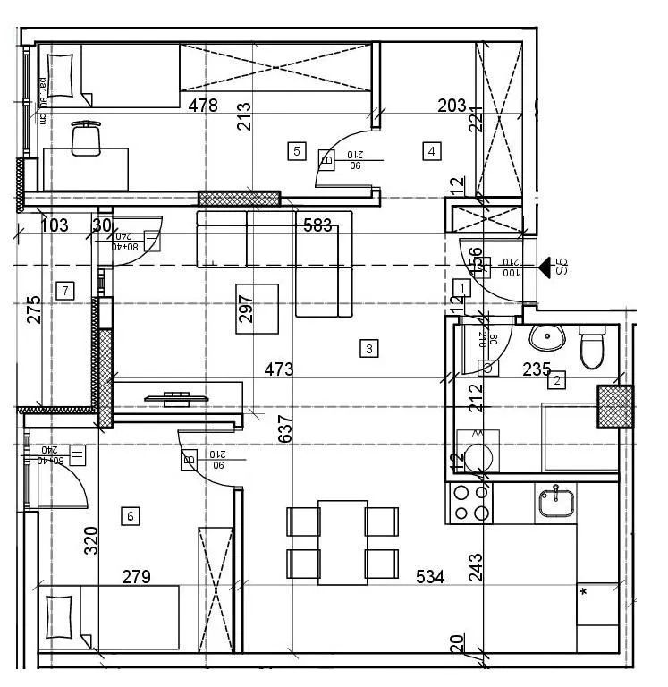 Sale, two bedroom apartment, 63m², Cvetkova Pijaca, Zvezdara Sve Podlokacije