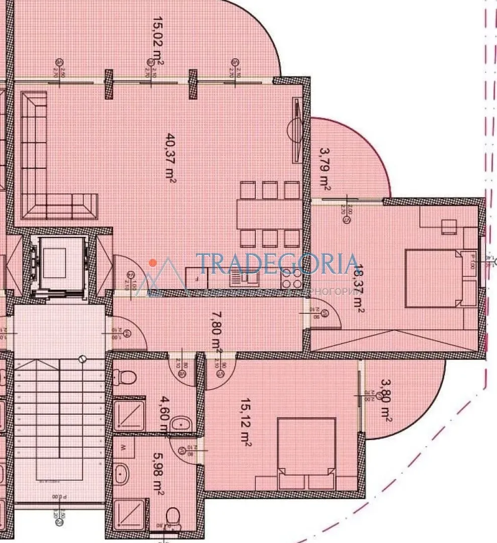 Prodaja, dvosoban stan, 106m², Dobra Voda, Bar