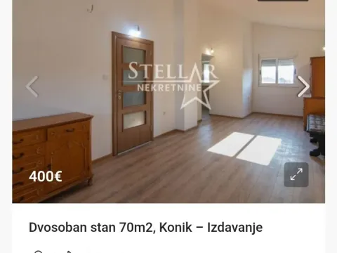 Izdavanje, dvosoban stan, 70m², Konik, Podgorica - image 2
