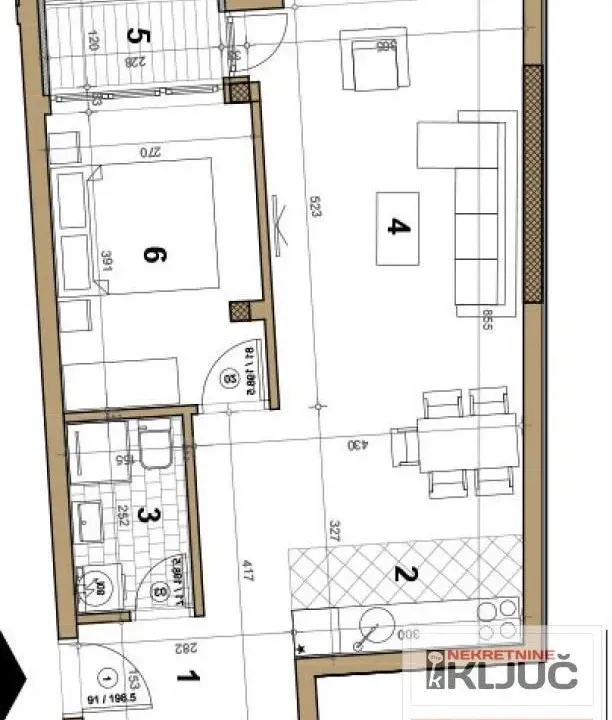 Prodaja, dvosoban stan, 51m², Centar, Novi Sad