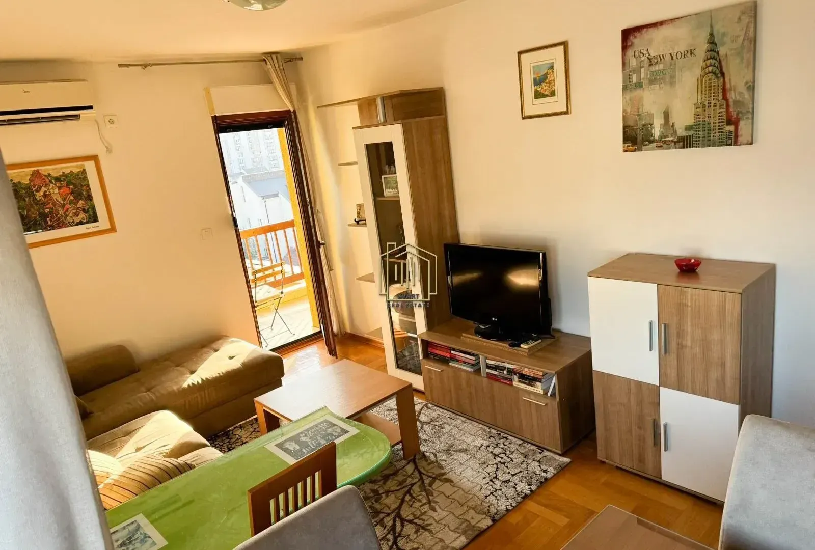 Rent, one bedroom apartment, 52m², Stari Aerodrom, Podgorica