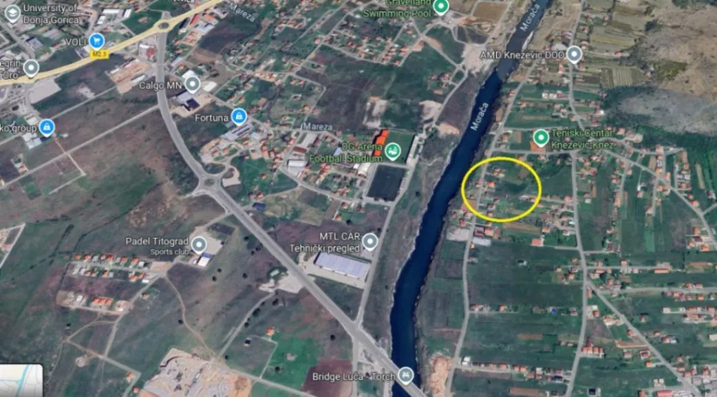 Prodaja, plac, 1761m², Dahna, Podgorica