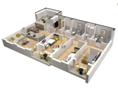 Sale, three bedroom apartment, 111m², Tološka šuma, Podgorica - image 2