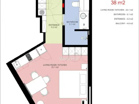 Prodaja, garsonjera, 38m², Rafailovići, Budva - image 3