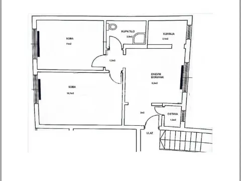 Prodaja, jednosoban stan, 47m2, Bajlonijeva Pijaca, Beograd
