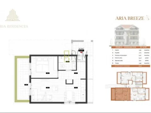 Prodaja, jednosoban stan, 49m², Mrčevac, Tivat - image 4