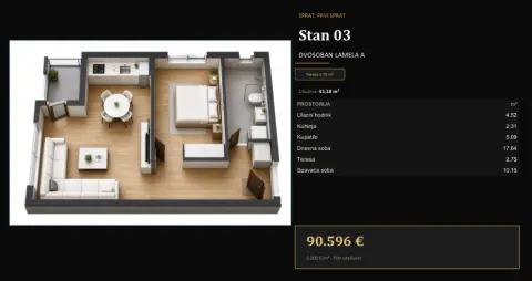 Prodaja, jednosoban stan, 39m², Adice, Novi Sad Sve Podlokacije - image 3