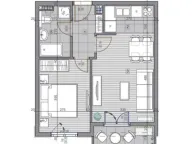 Prodaja, jednosoban stan, 41m², Stari Aerodrom, Podgorica - image 2