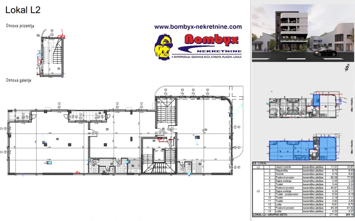 Sale, office space, 269m², Telep, Novi Sad Sve Podlokacije