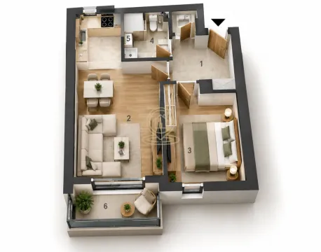 Prodaja, dvosoban stan, 54m², Tesla, Pančevo - image 2