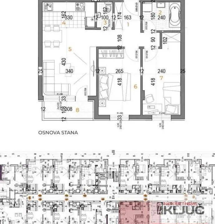 Prodaja, dvosoban stan, 58m², Bulevar patrijarha Pavla, Novi Sad Sve Podlokacije