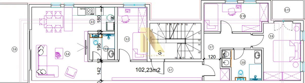 Prodaja, trosoban stan, 102m², Telep, Novi Sad Sve Podlokacije