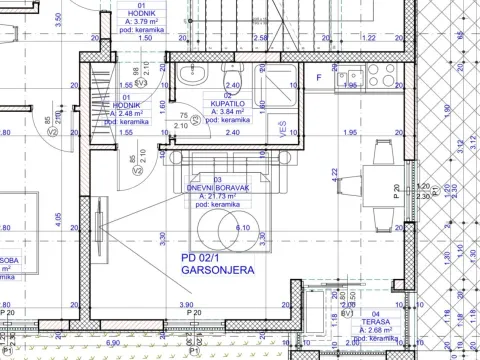 Prodaja, jednosoban stan, 31m², Zeleni Pojas, Bar - image 12