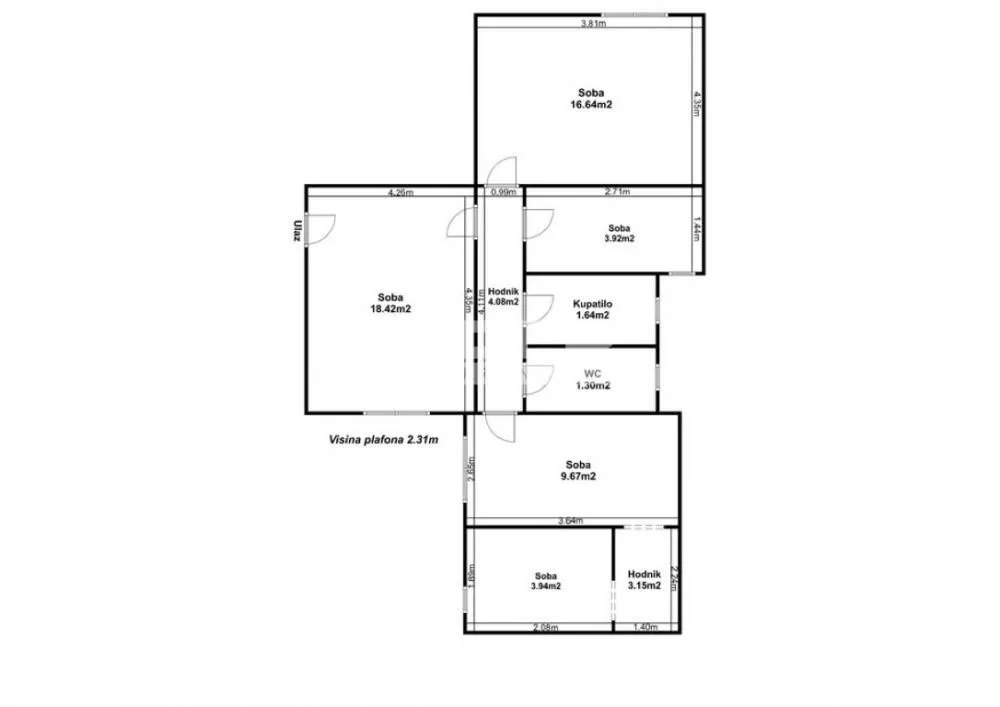 Izdavanje, stan, 43m², Stari Grad, Beograd