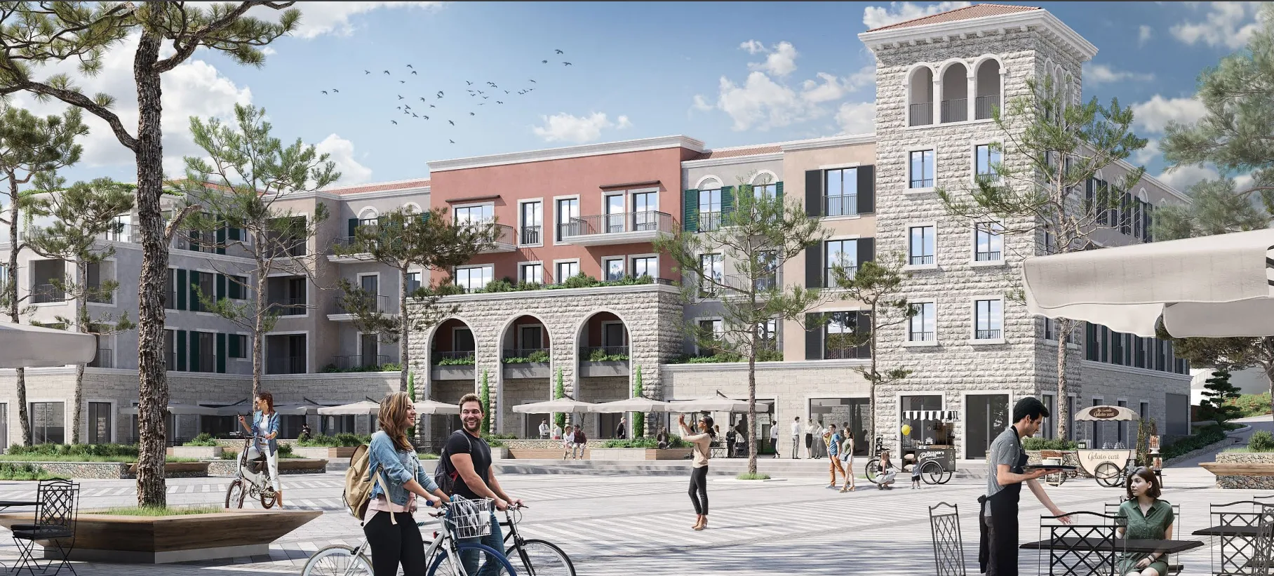 Prodaja, jednosoban stan, 72m², Luštica Bay, Tivat