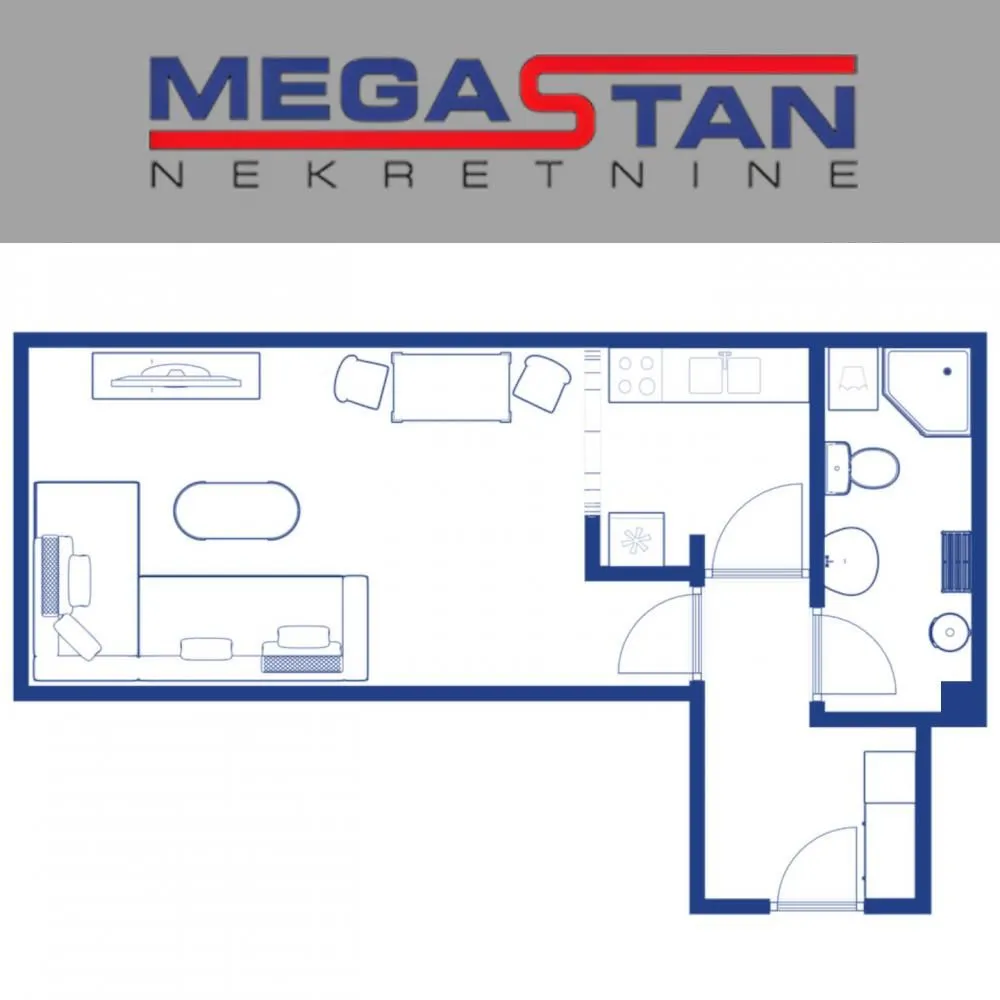 Prodaja, stan, 30m², Banovo Brdo, Beograd