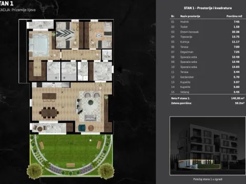 Sale, apartment, 137m², Stara Varoš, Podgorica - image 2