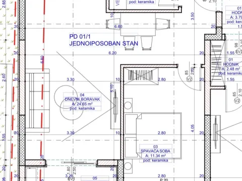 Sale, one bedroom apartment, 59m², Zeleni Pojas, Bar - image 10