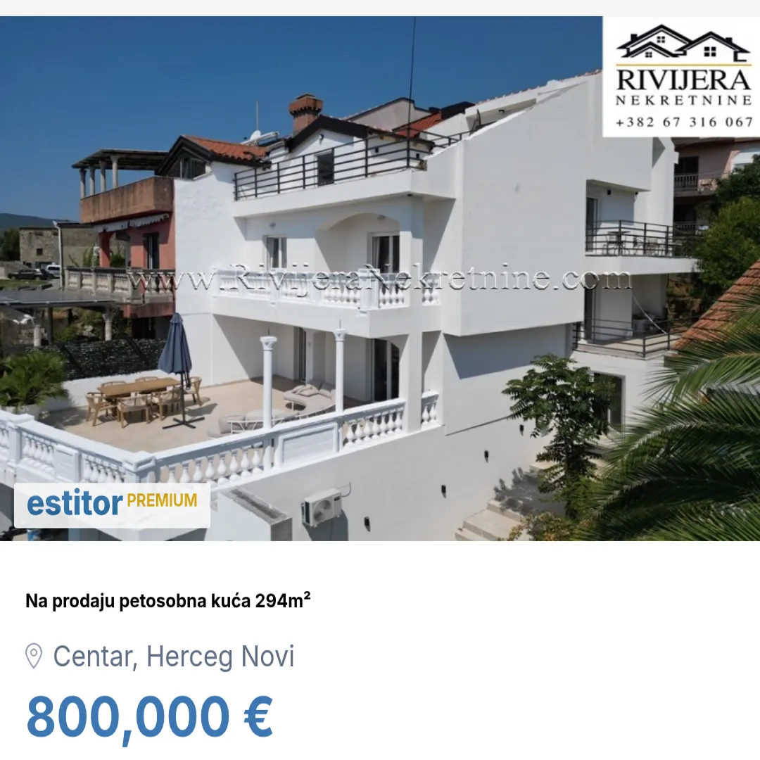 Sale, house, 294m², Centar, Herceg Novi