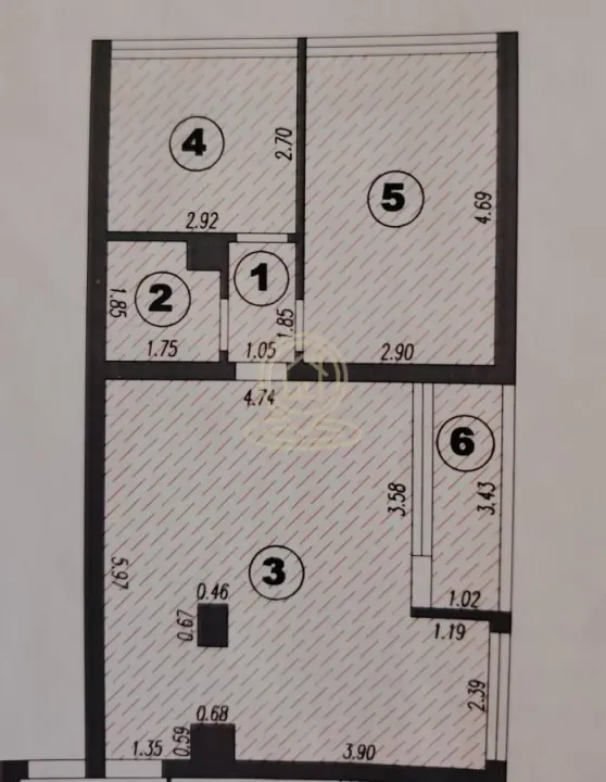 Sale, two bedroom apartment, 60m², Medijana, Niš