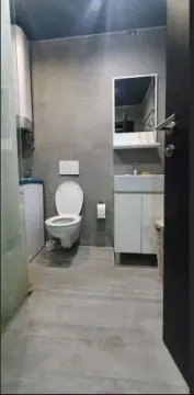 Moderne opremljeno kupatilo sa tuš kabinom, umivaonikom i wc šoljom. - image 11