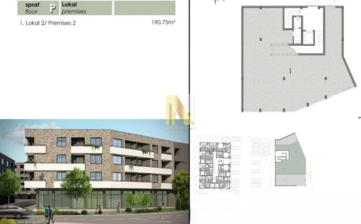 Izdavanje, poslovni prostor, 191m², Telep, Novi Sad Sve Podlokacije