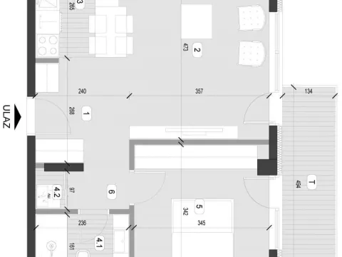 Prodaja, dvosoban stan, 54m², Zvezdara Sve Podlokacije, Beograd - image 2