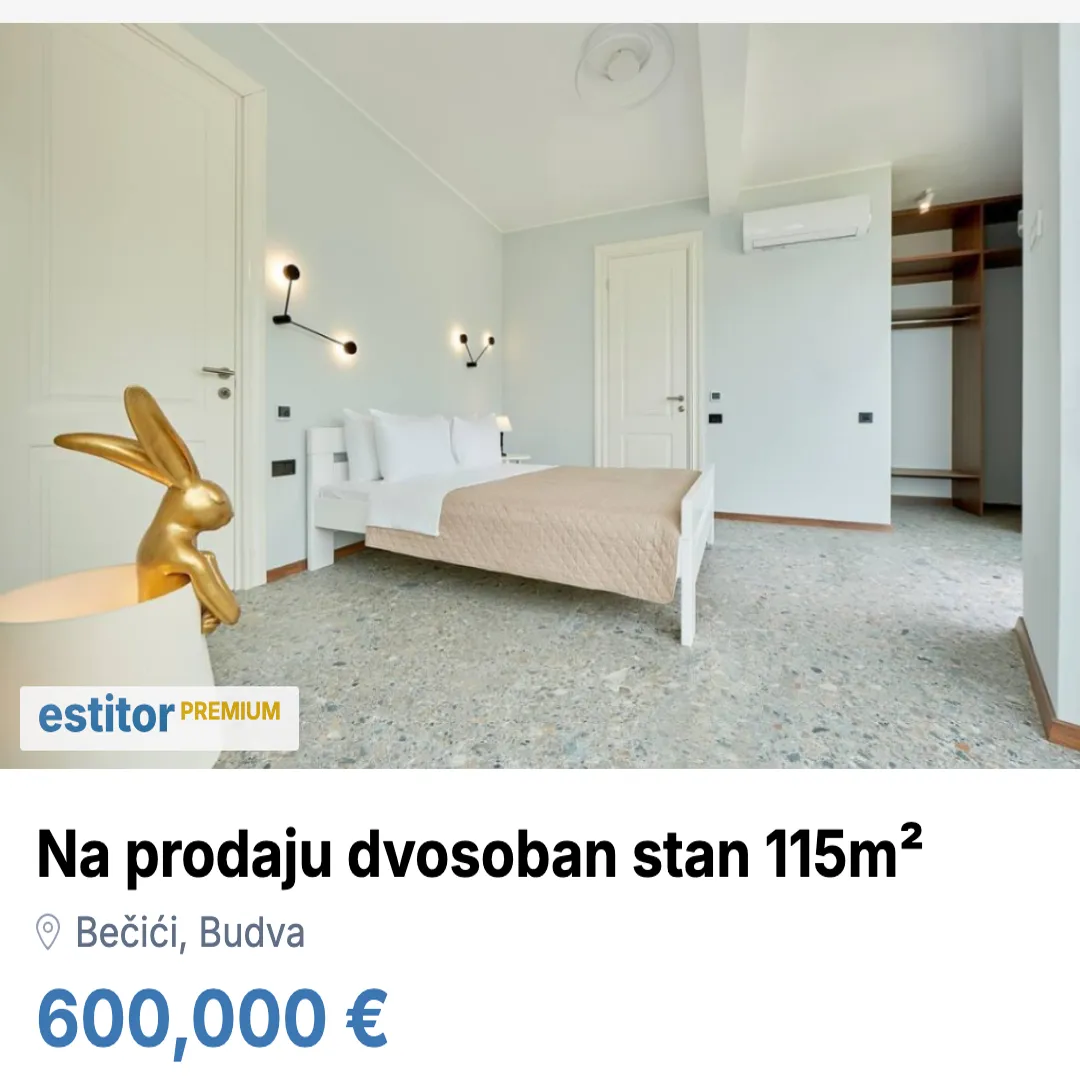 Prodaja, dvosoban stan, 115m², Bečići, Budva