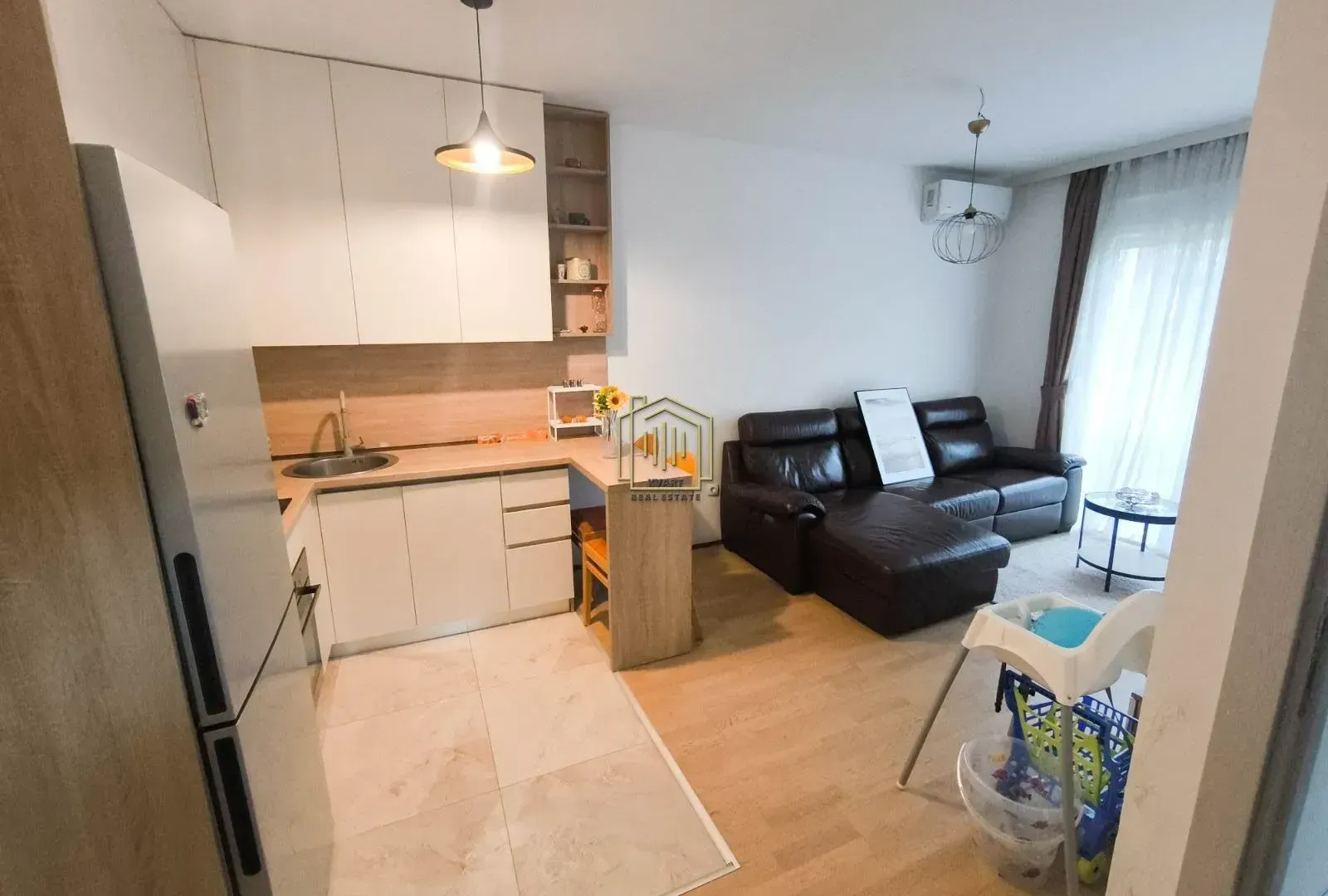 Rent, one bedroom apartment, 37m², Podgorica, Crna Gora