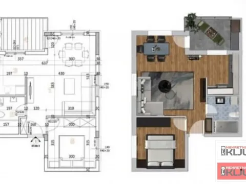 Sale, two bedroom apartment, 48m², Adice, Novi Sad Sve Podlokacije - image 2