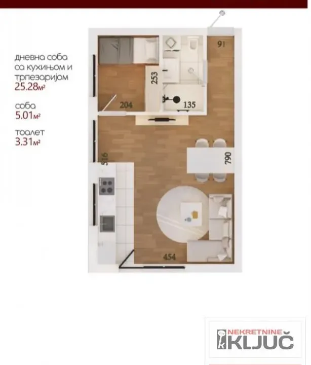 Prodaja, jednosoban stan, 34m², Veternik, Novi Sad Sve Podlokacije