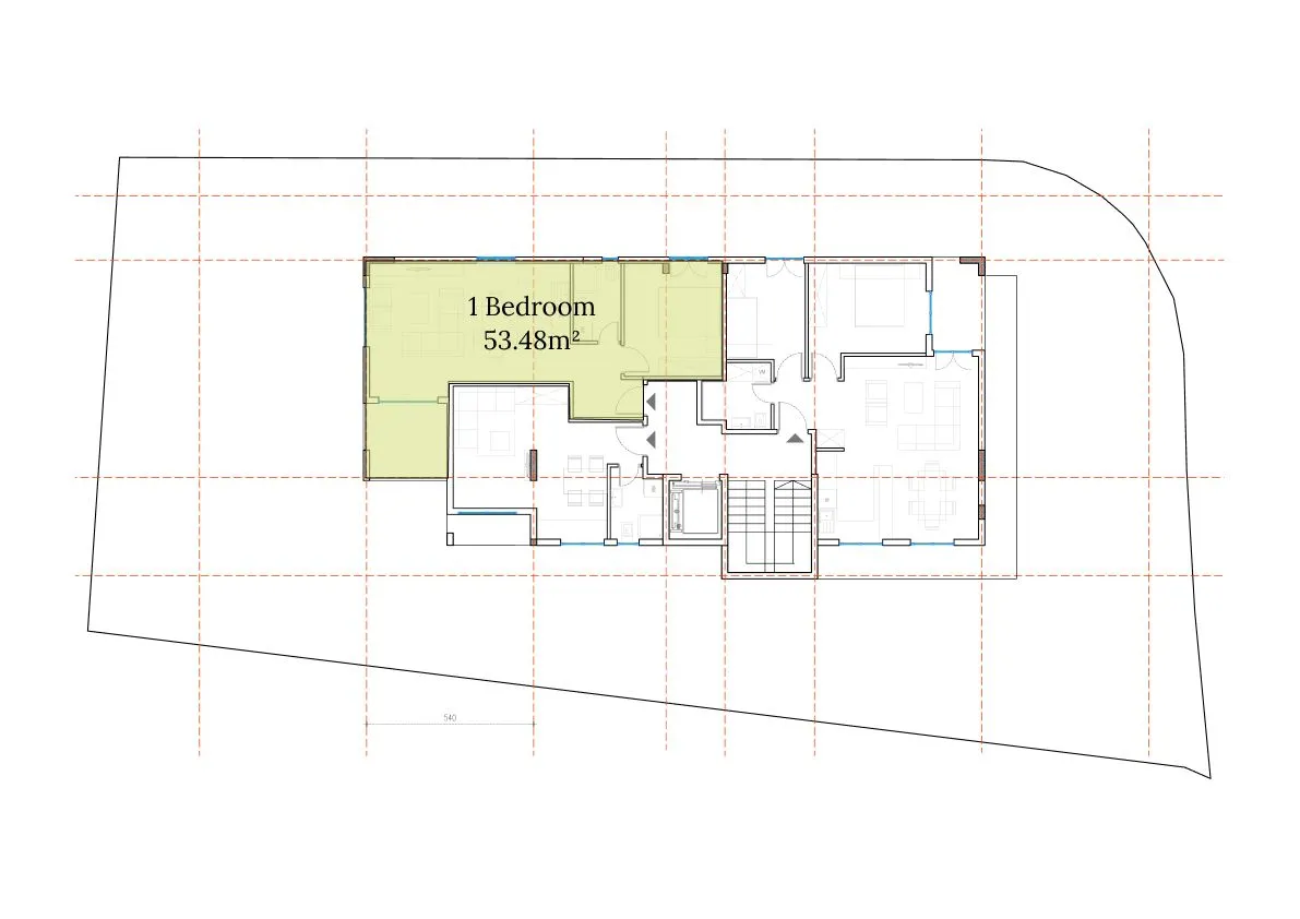 Prodaja, jednosoban stan, 53m², Kava, Tivat