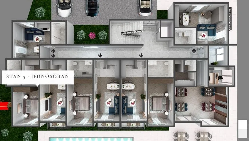 Sale, one bedroom apartment, 51m², Bar, Crna Gora