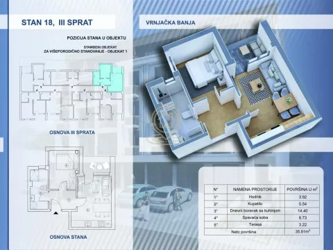 Prodaja, dvosoban stan, 35m², Centar, Vrnjačka Banja - image 2
