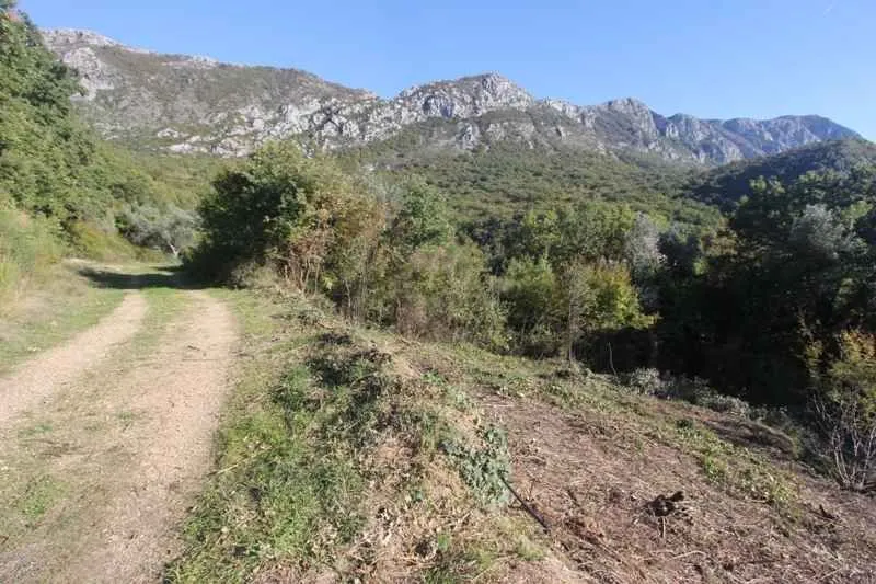 Pogled na okolnu prirodu, zelene površine i planine.