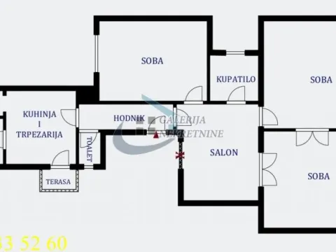 Prodaja, četvorosoban stan, 113m², Andrićev Venac, Beograd - image 5