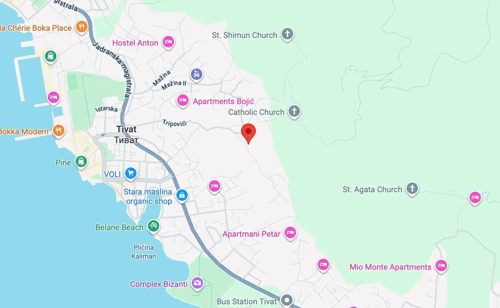 Prodaja, plac, 730m², Tivat, Crna Gora